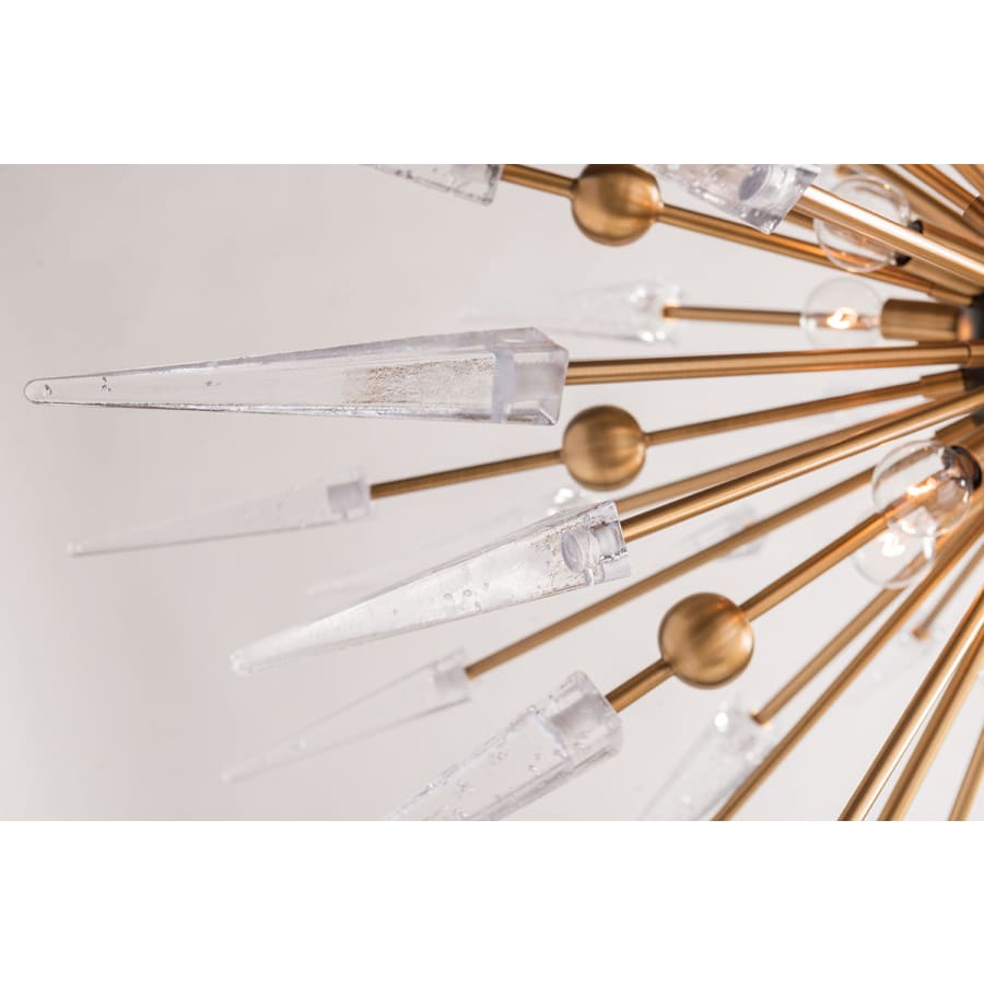 Metal Sputnik chandelier - Alden Point for dining room view 6