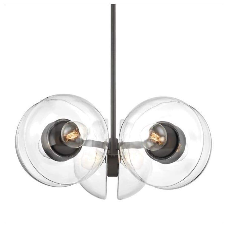 Clear Glass chandelier - Lazuli Point for dining room view 1
