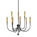 Steel Candle chandelier - Esme Point for dining room view 1