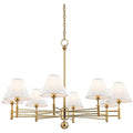 White Glass Candle chandelier - Elara Wisp for dining room view 1