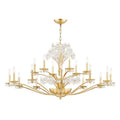 Brass Brass Candle chandelier - Avon Point for dining room view 1