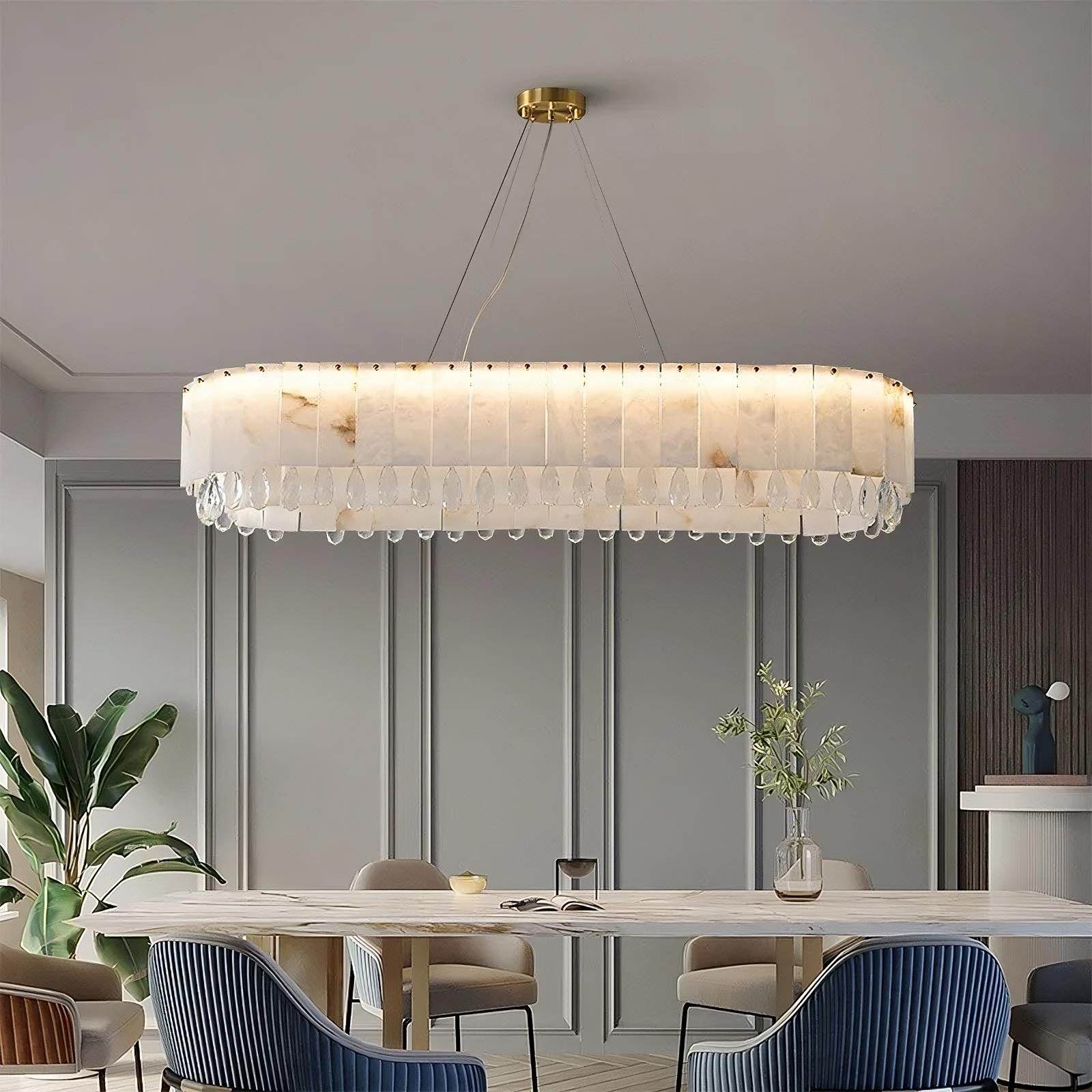 Clear Crystal chandelier - Rosa Lane for dining room view 1