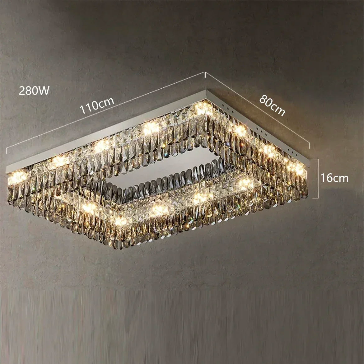 Clear Crystal Round chandelier - Rhea Bay for dining room view 17