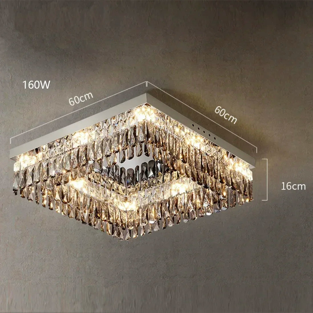 Clear Crystal Round chandelier - Rhea Bay for dining room view 14