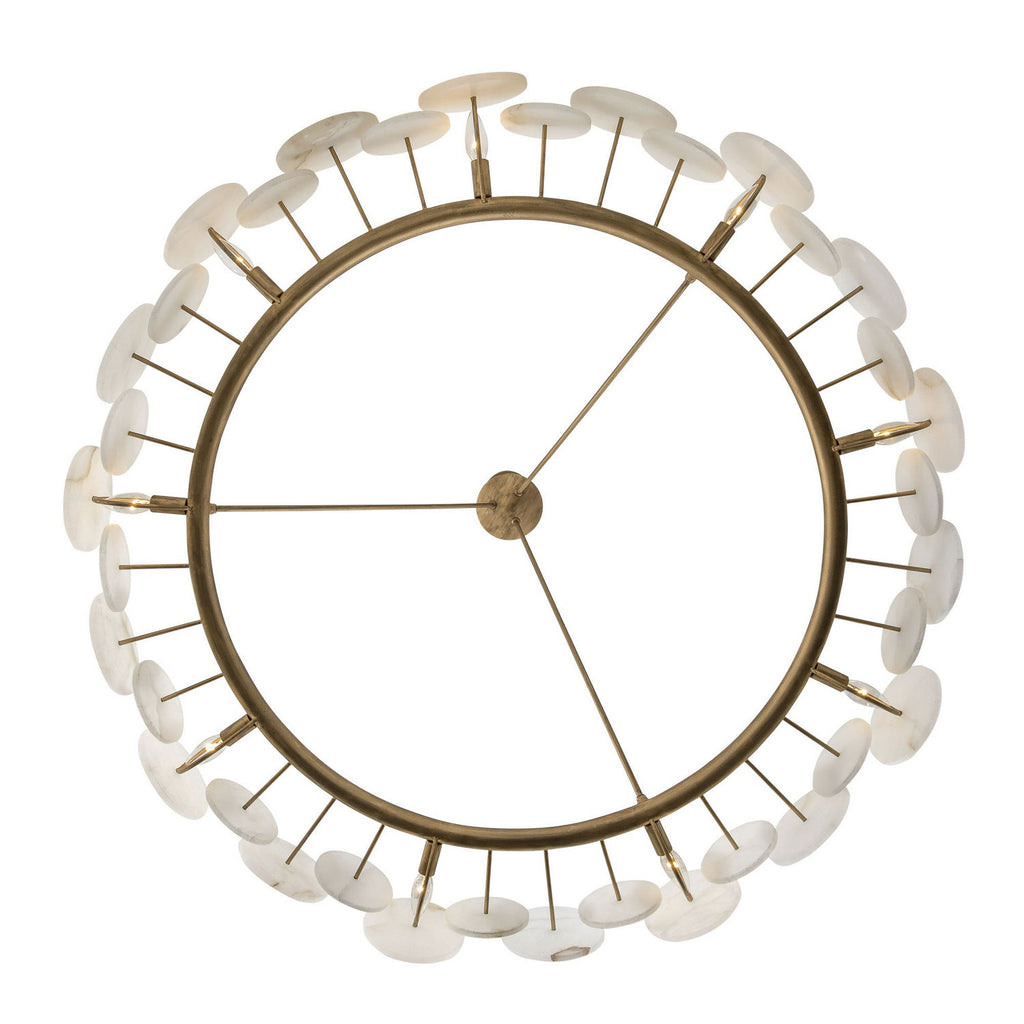 Cosmos Nine Light Chandelier Havana Gold