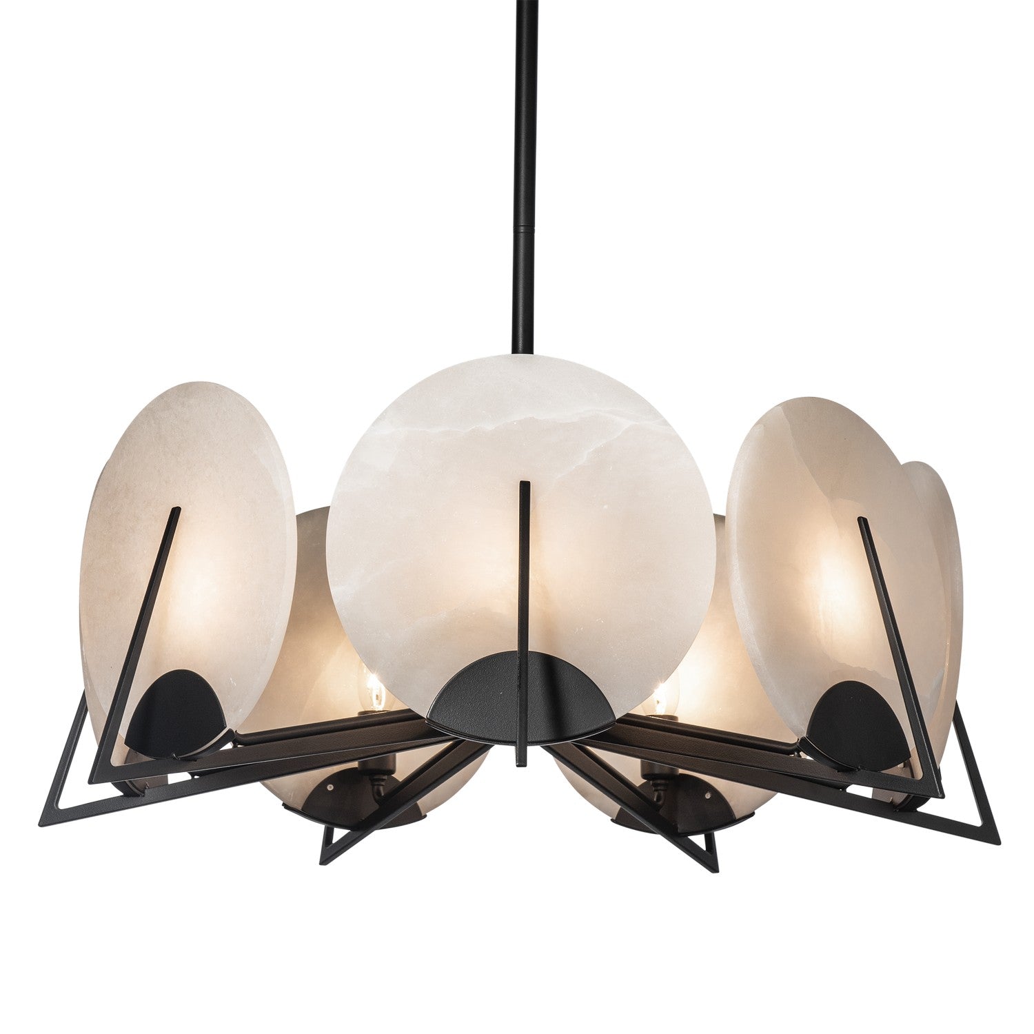 Callisto Seven Light Pendant Black
