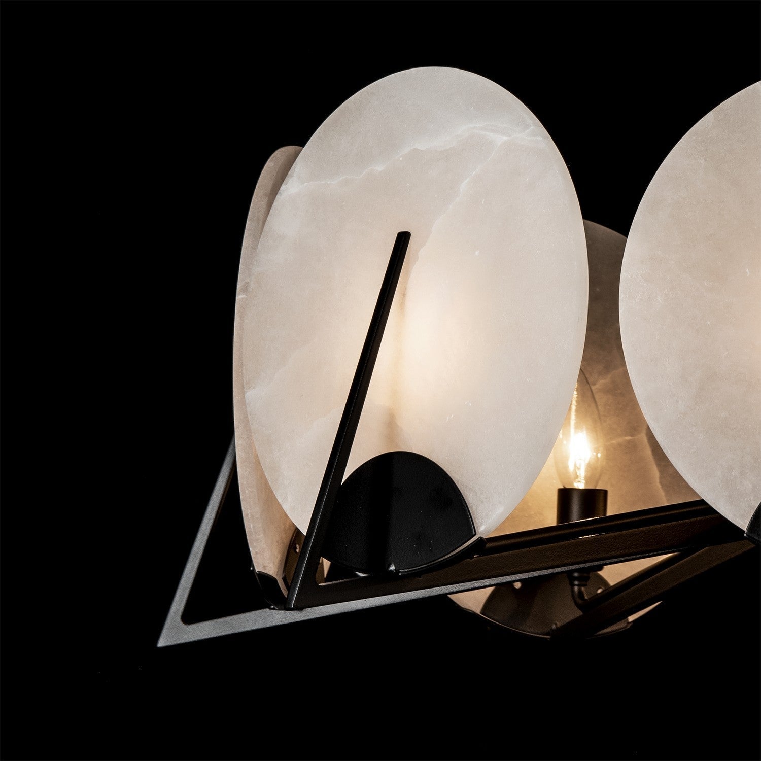 Callisto Seven Light Pendant Black