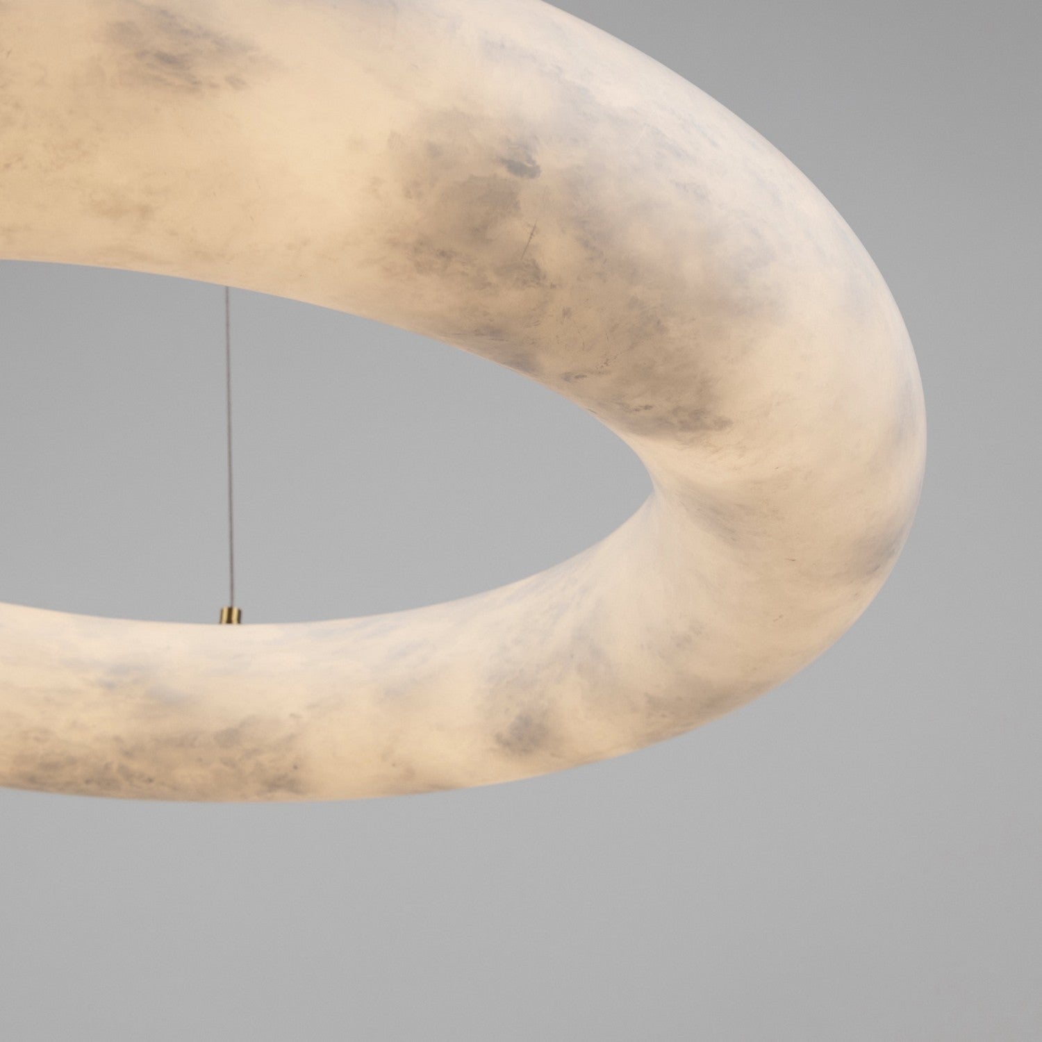 White Alabaster chandelier - Zelia Court for dining room view 7