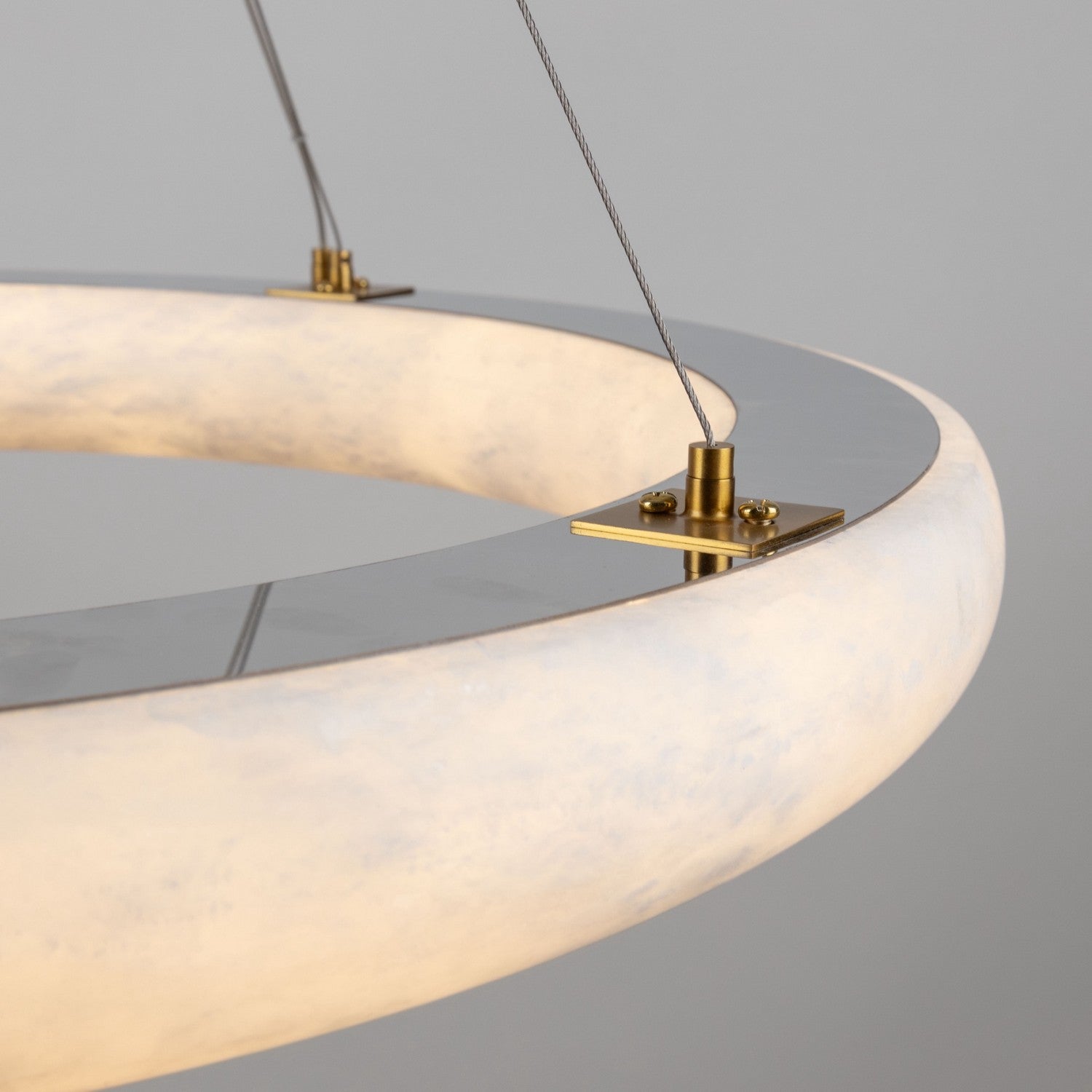White Alabaster chandelier - Faye Court for dining room view 7