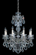 La Scala Chandelier, 8-Light, French Gold, Clear Heritage Crystal, 25"W (5073-26 17XW92)