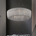 Steel chandelier - Vale House for dining room view 2