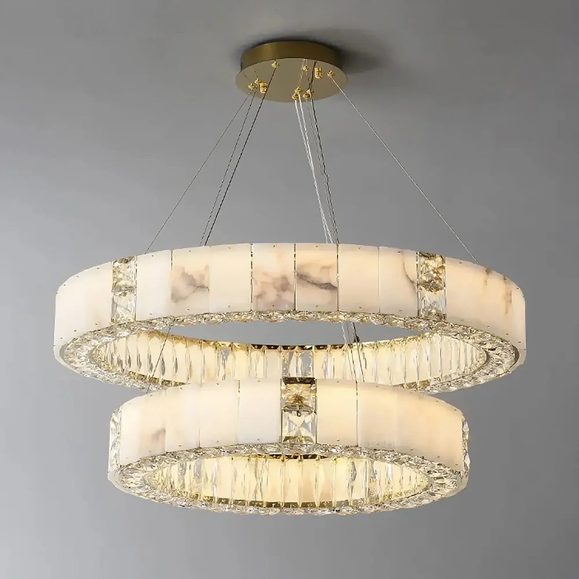 Clear Crystal chandelier - Tessa Lane for dining room view 3