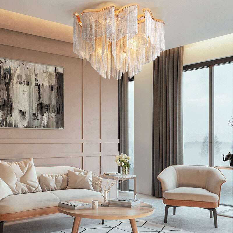 Steel chandelier - Viana Lane for dining room view 2