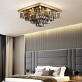 Smoke Crystal Round chandelier - Della House for dining room view 1