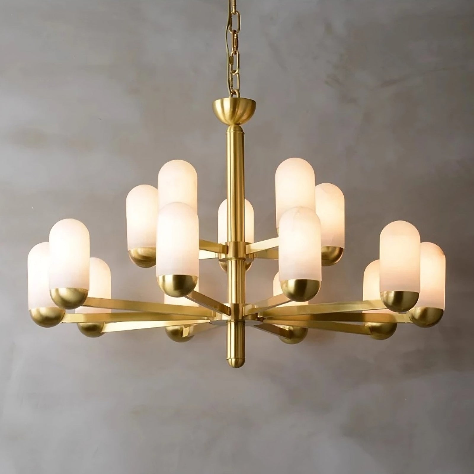 Brass Brass chandelier - Thalia House for dining room view 1