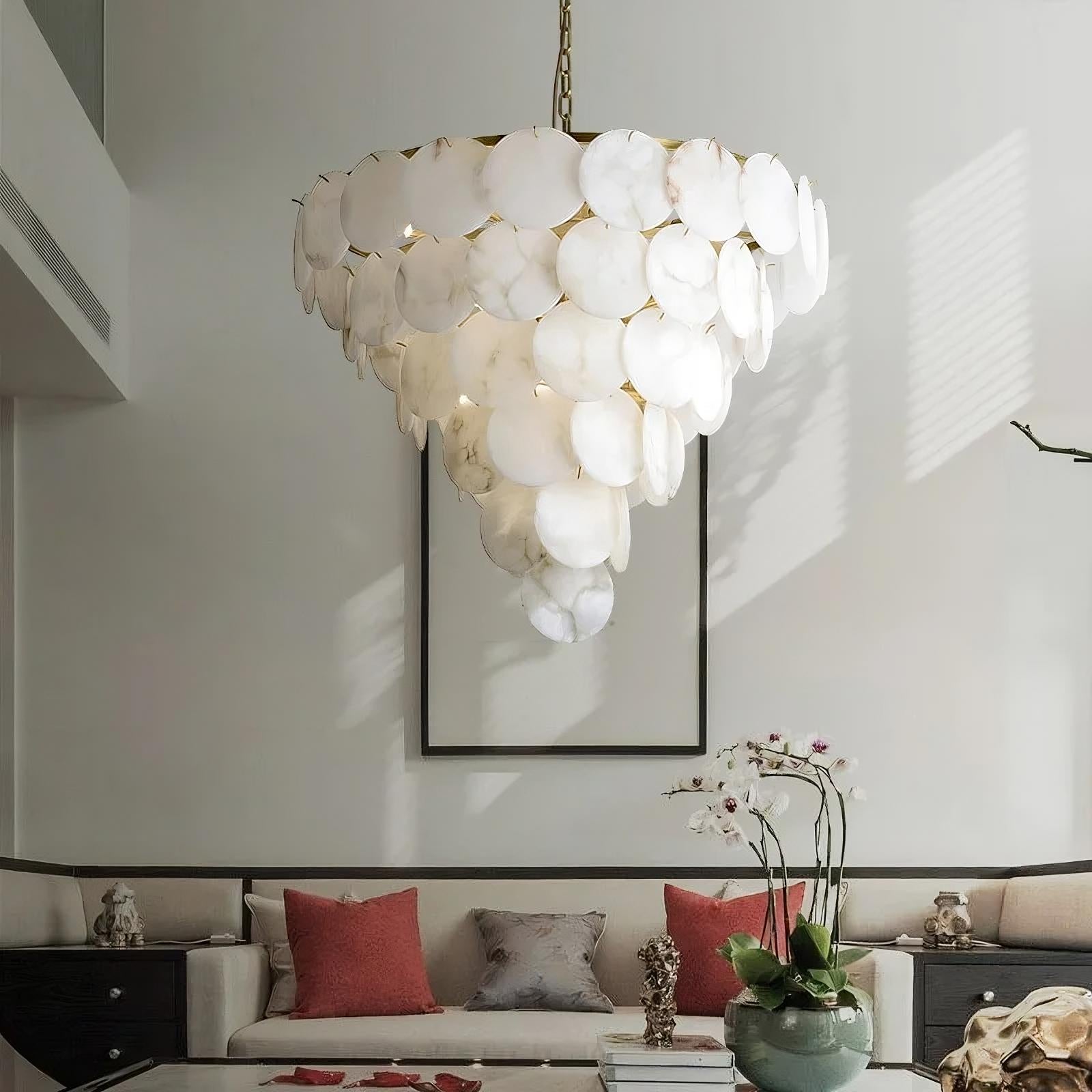 Brass Brass chandelier - Jovie House for dining room view 1