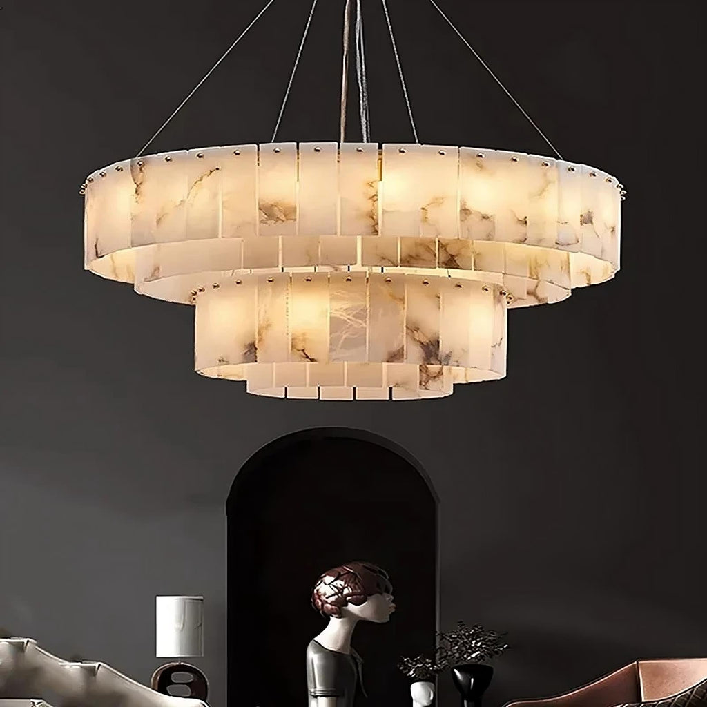 Brass Brass chandelier - Isla Bay for dining room view 2