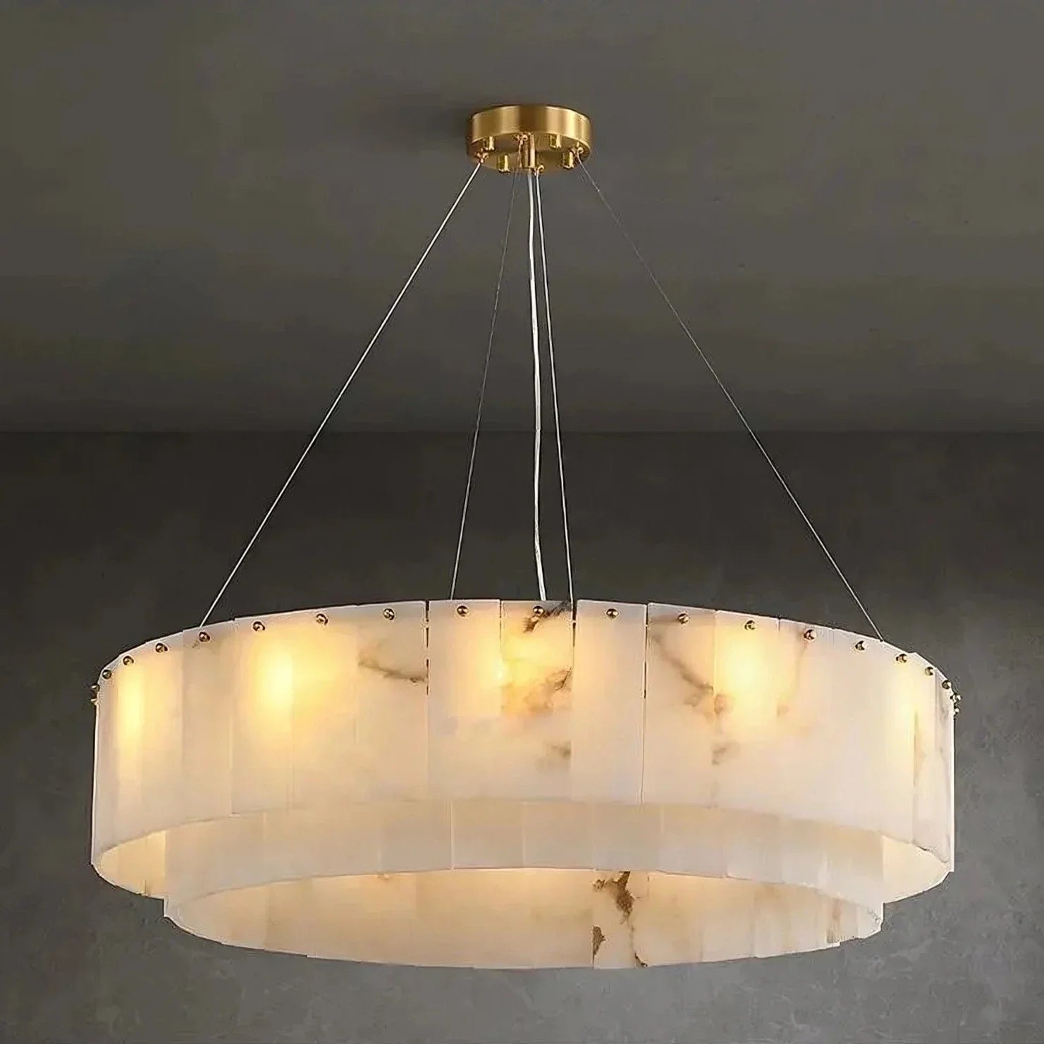 Brass Brass chandelier - Selene Bay for dining room view 1