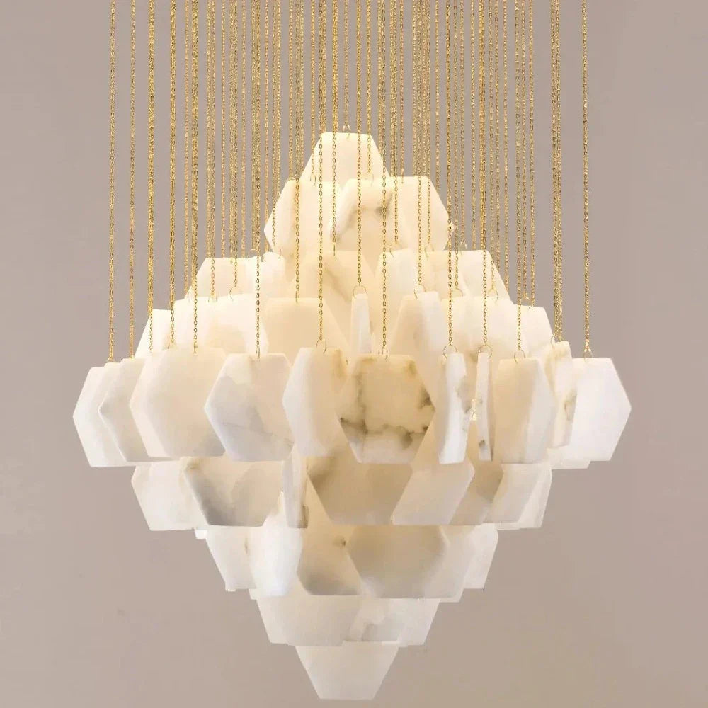 Brass Brass chandelier - Junia House for dining room view 5