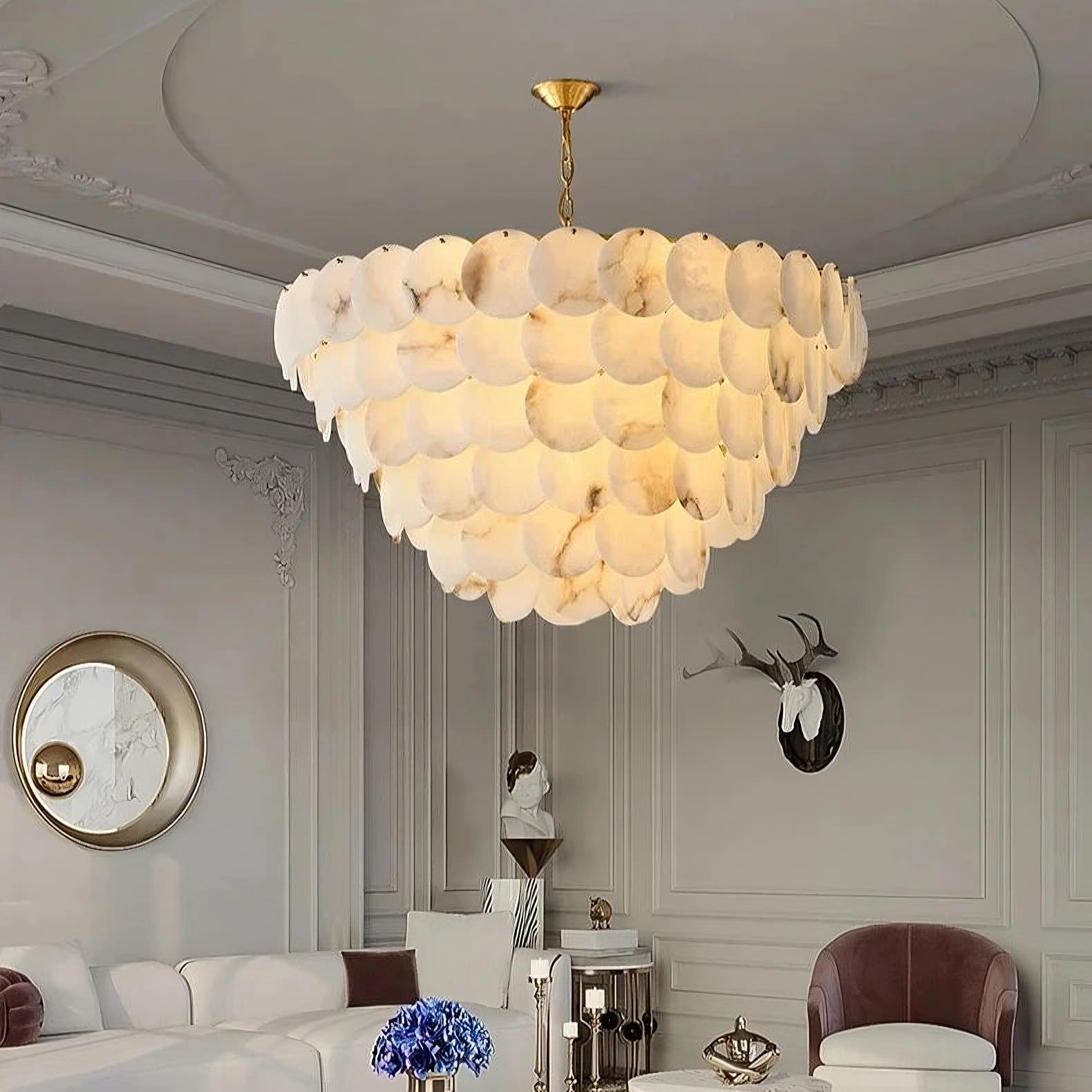 Brass Brass chandelier - Briar Bay for dining room view 1