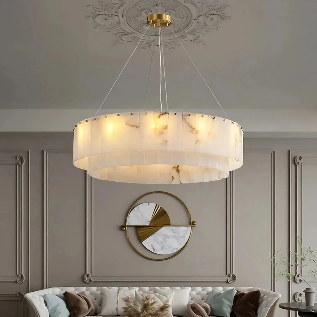 Brass Brass chandelier - Selene Bay for dining room view 3