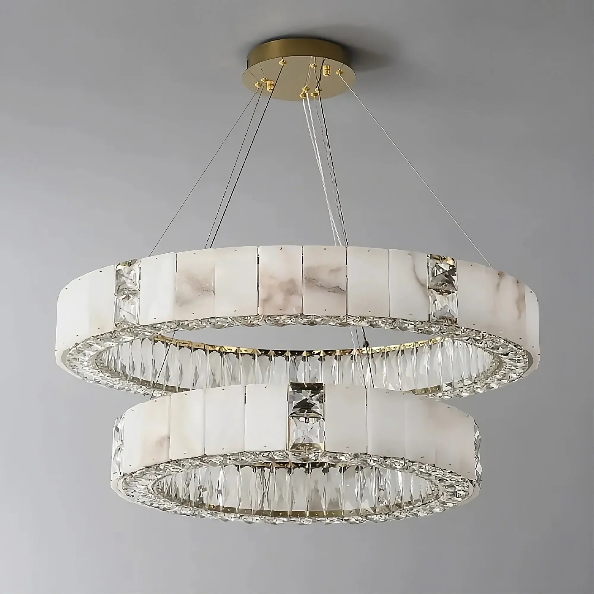 Clear Crystal chandelier - Orion House for dining room view 2