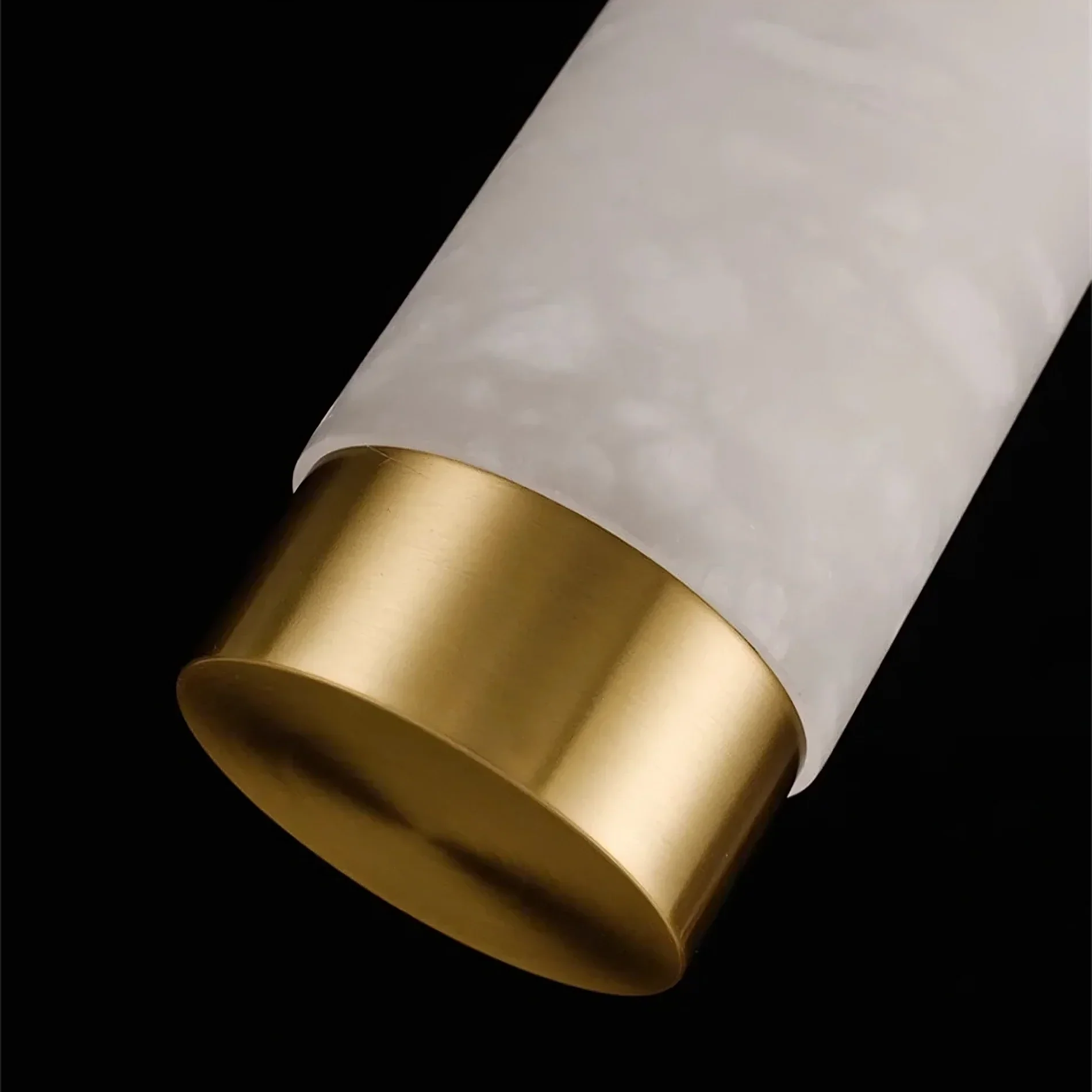 Brass Brass Round chandelier - Liora Bay for dining room view 3