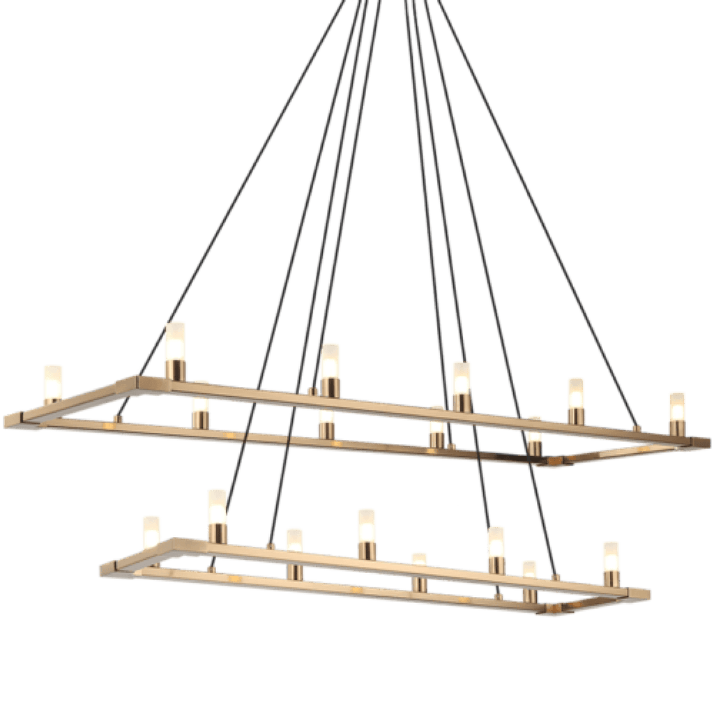 Matte Black Glass Round chandelier - Junia Peak for dining room view 2