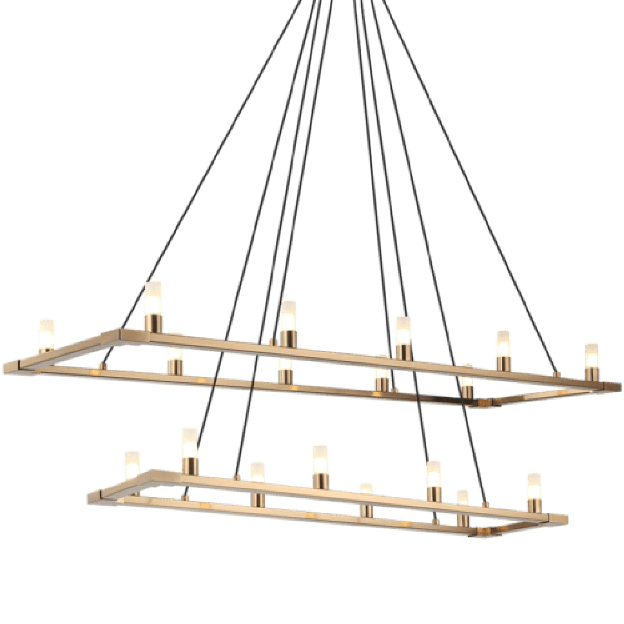 Matte Black Glass Round chandelier - Junia Peak for dining room view 2