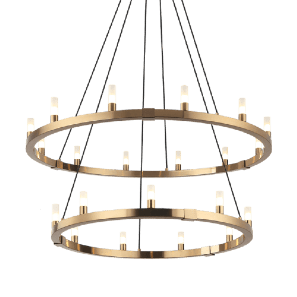 Bronze Crystal Candle chandelier - Ion Peak for dining room view 2