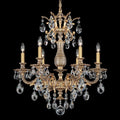 Century Chandelier, 20-Light, Etruscan Gold, Clear Heritage Crystal, 37"W (1716-23 1HPVG5)