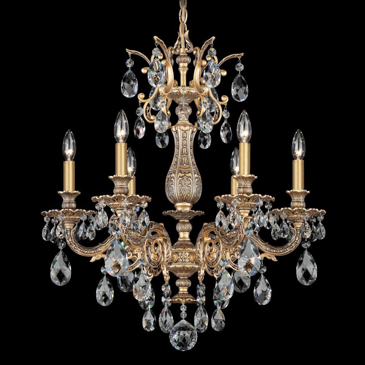 Clear Crystal Candle chandelier - Tova Field for dining room view 2