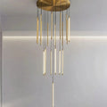 Brass Brass Linear chandelier - Piper Bay for dining room view 1