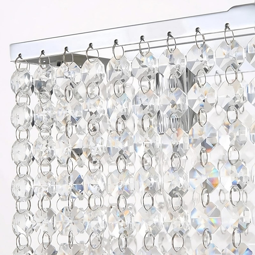 Clear Crystal chandelier - Evren Lane for dining room view 3