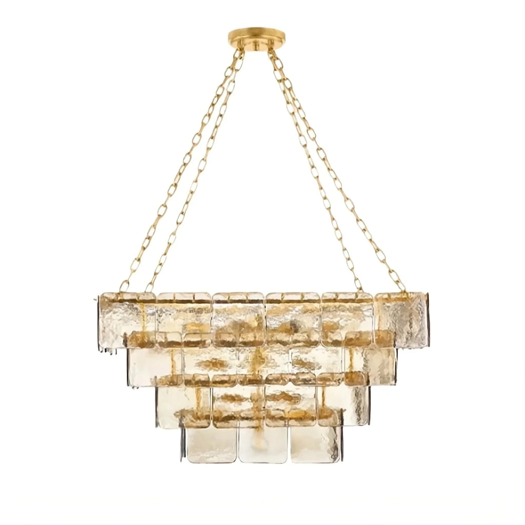 Clear Glass chandelier - Petra Lane for dining room view 7