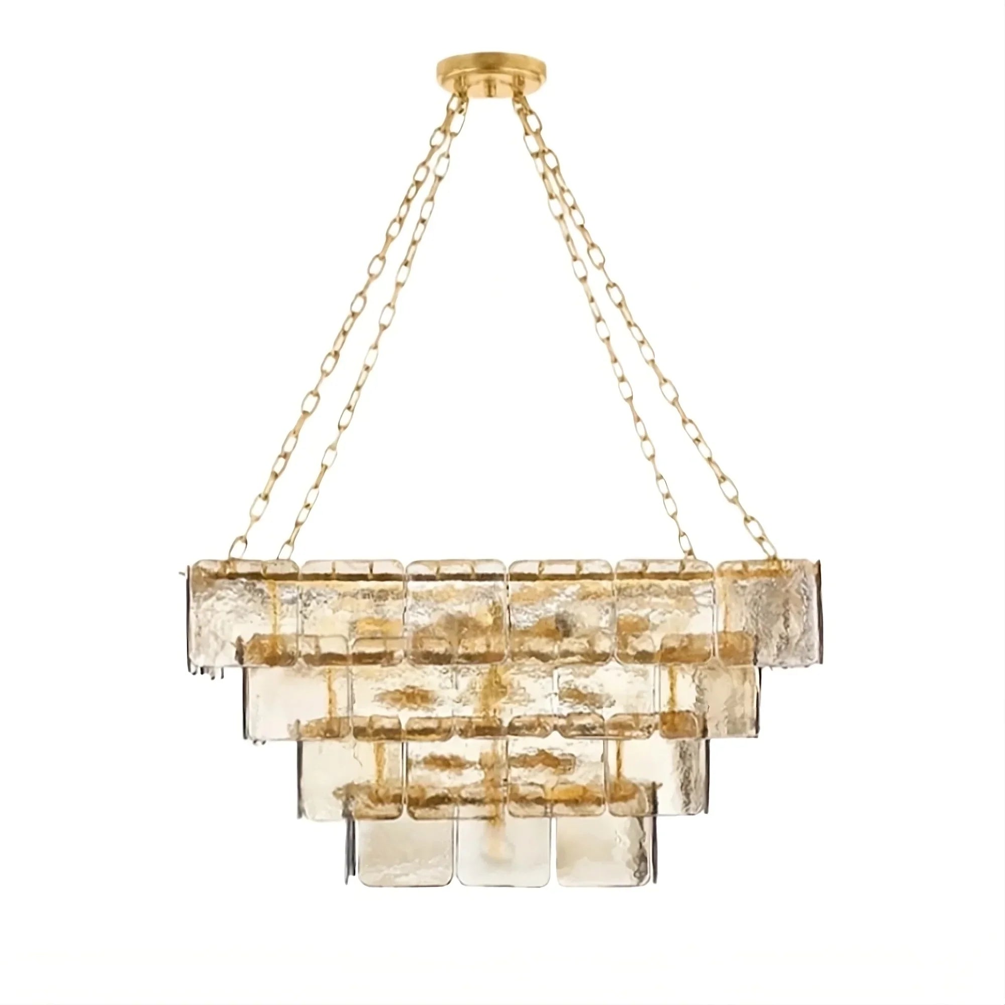 Clear Glass chandelier - Petra Lane for dining room view 7