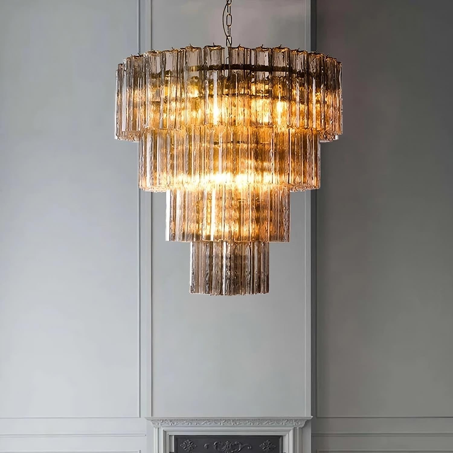 White Glass Chandelier - Nysa Bay | Tianguang Chandelier