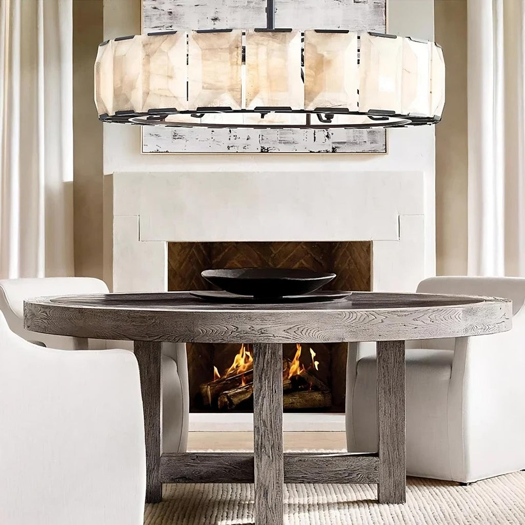 Black Crystal chandelier - Keira Bay for dining room view 2