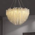 Clear Crystal chandelier - Jovie Bay for dining room view 1
