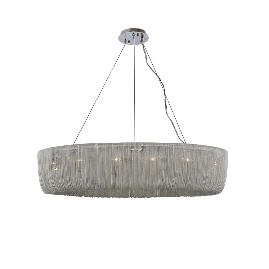 Steel chandelier - Vale House for dining room view 8