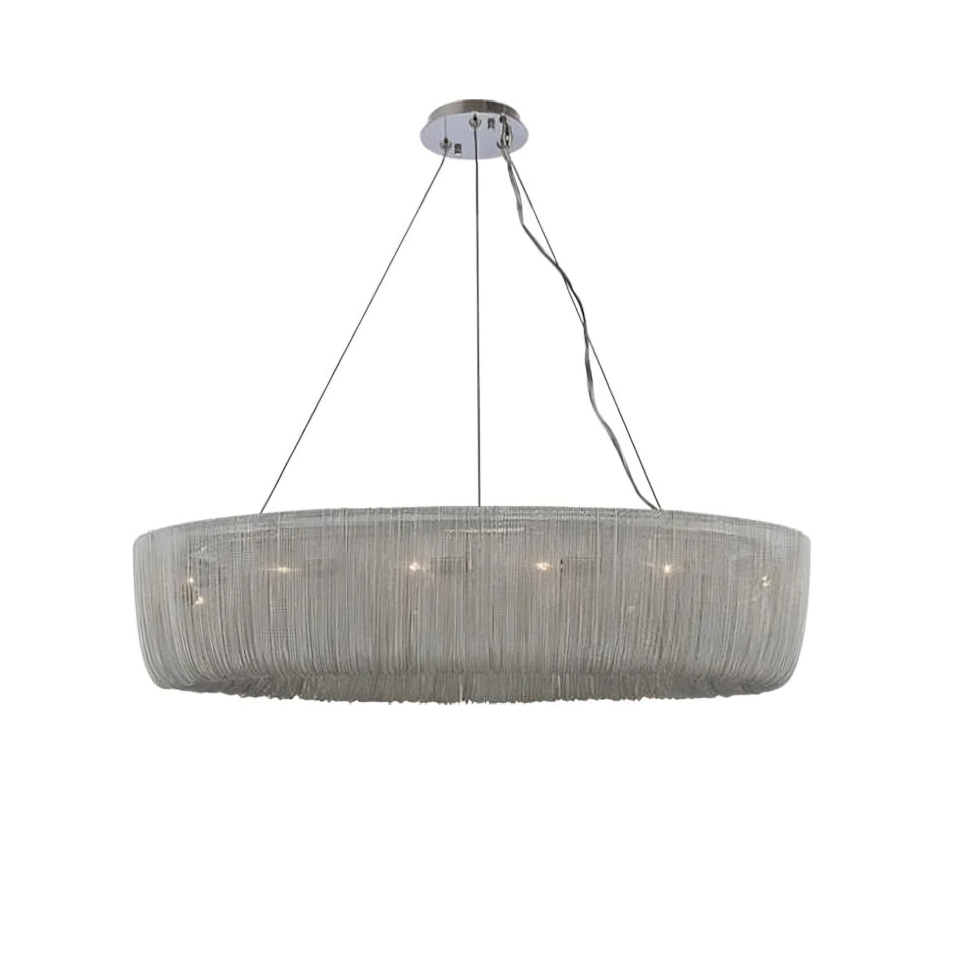 Steel chandelier - Vale House for dining room view 8