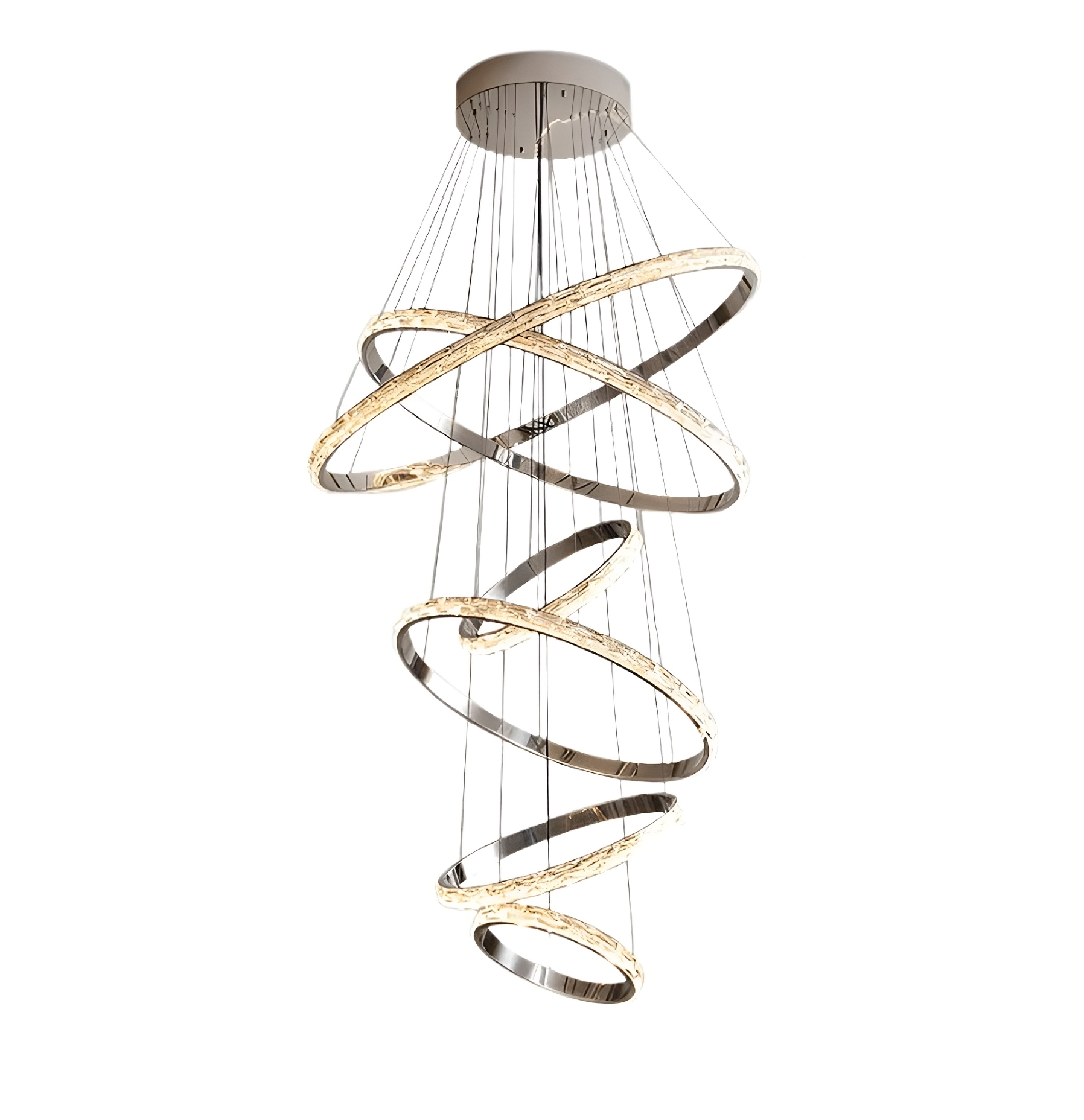 Clear Crystal Tiered chandelier - Livia Lane for dining room view 6