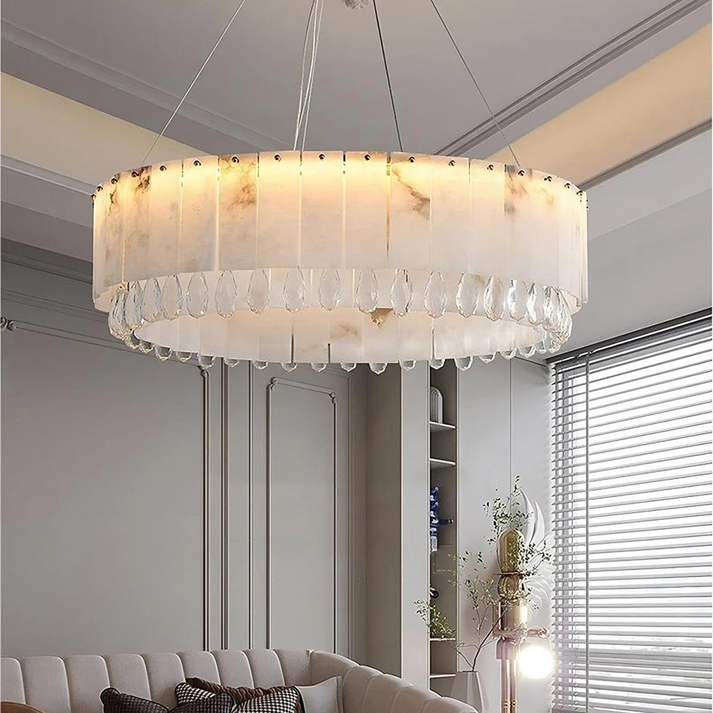 Natural Crystal LED Chandelier - Avon Bay | Tianguang Chandelier