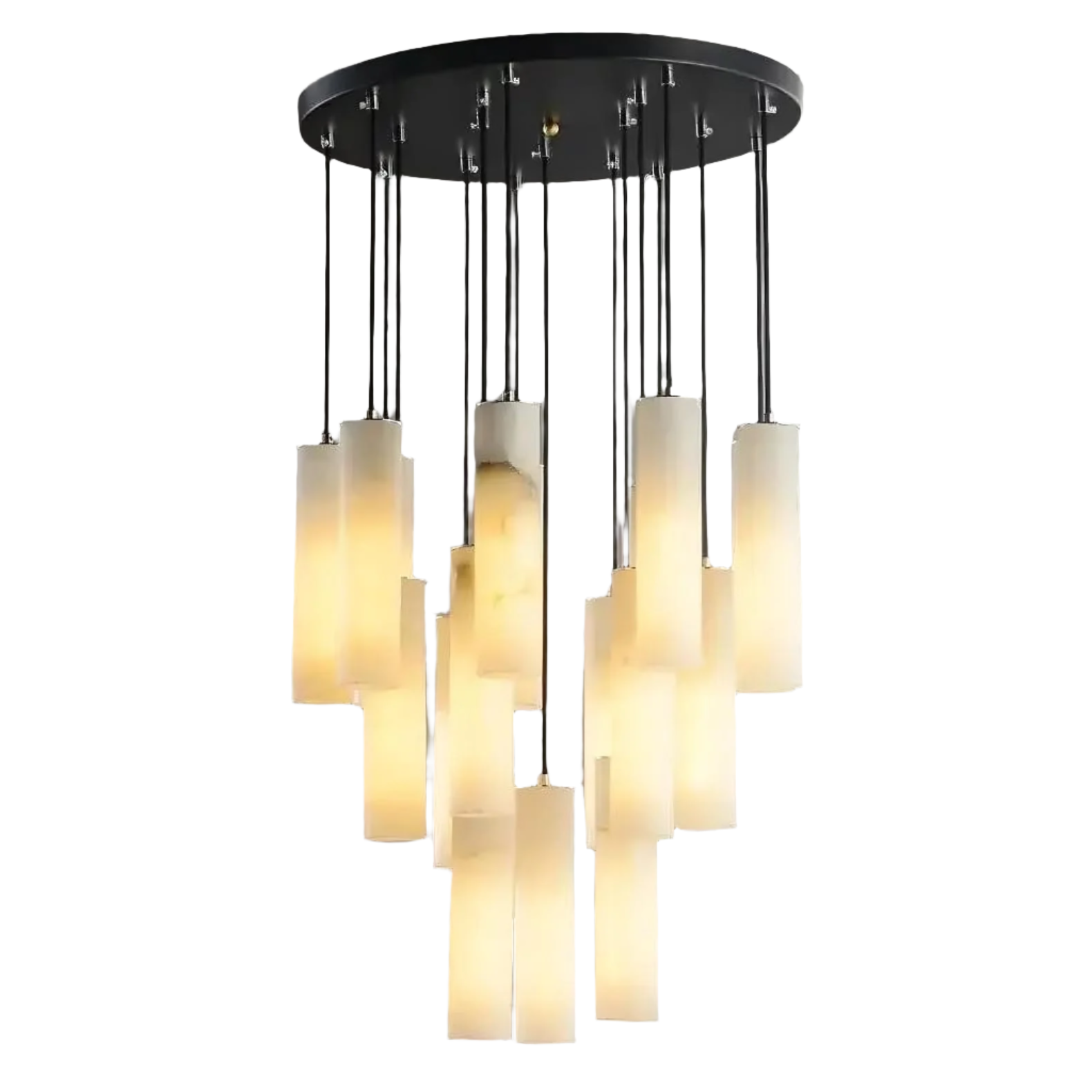 Natural Marble Round chandelier - Yara Bay for dining room view 8