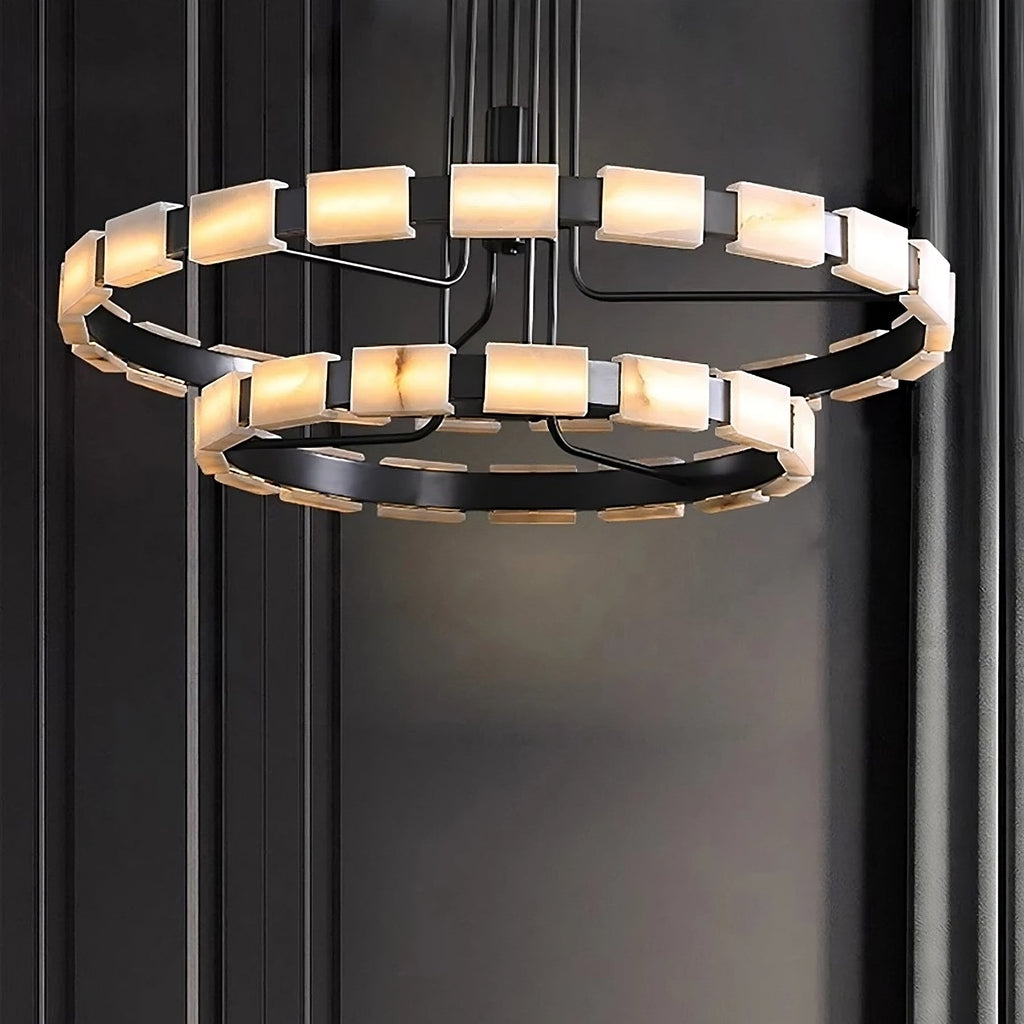 Villa Marble Mid-Century Modern Chandelier