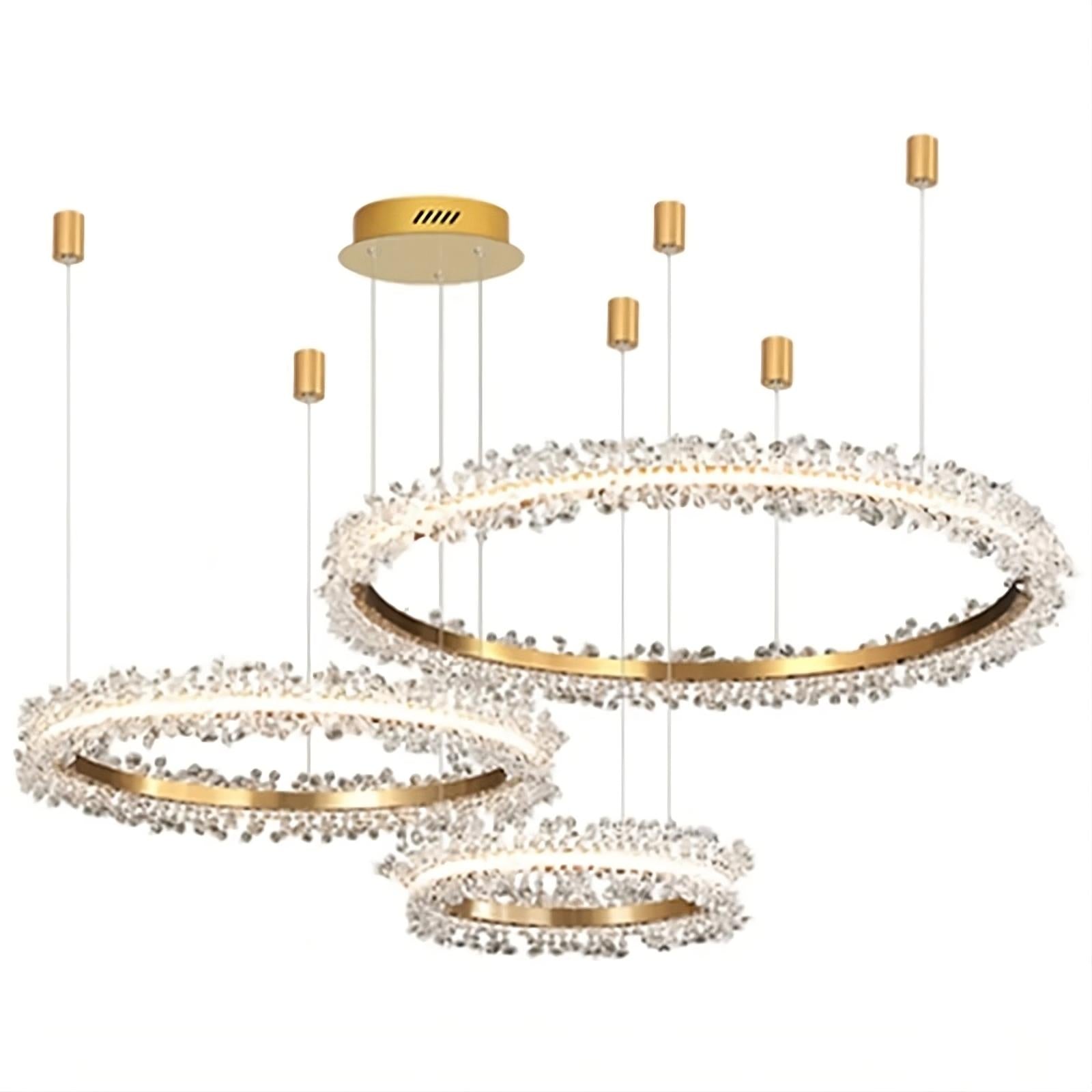 Clear Crystal Round chandelier - Milan Bay for dining room view 8