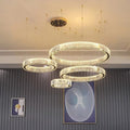Clear Crystal Round chandelier - Gemma Bay for dining room view 1