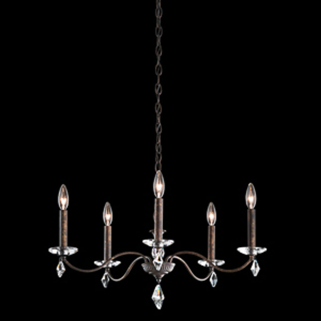 Emilea Chandelier, 12-Light, French Gold, Clear Optic Crystal, Hardback Off White Shade, 33.5"W (MA1012N-26O 1HZWJJ)
