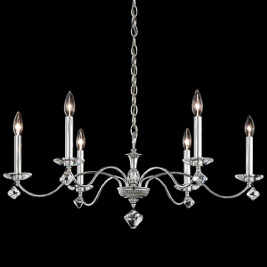 Modique Chandelier, 5-Light, Heirloom Bronze, Clear Heritage Crystal, 27"W (MD1005N-76H 1HZZH1)