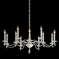 White Crystal Candle chandelier - Tessa Field for dining room view 1